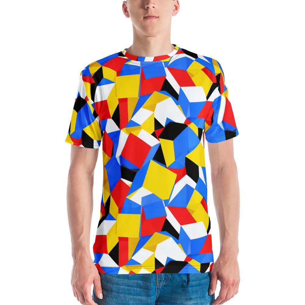 Primary Velocity on Men's Crew Neck T-Shirt — Front