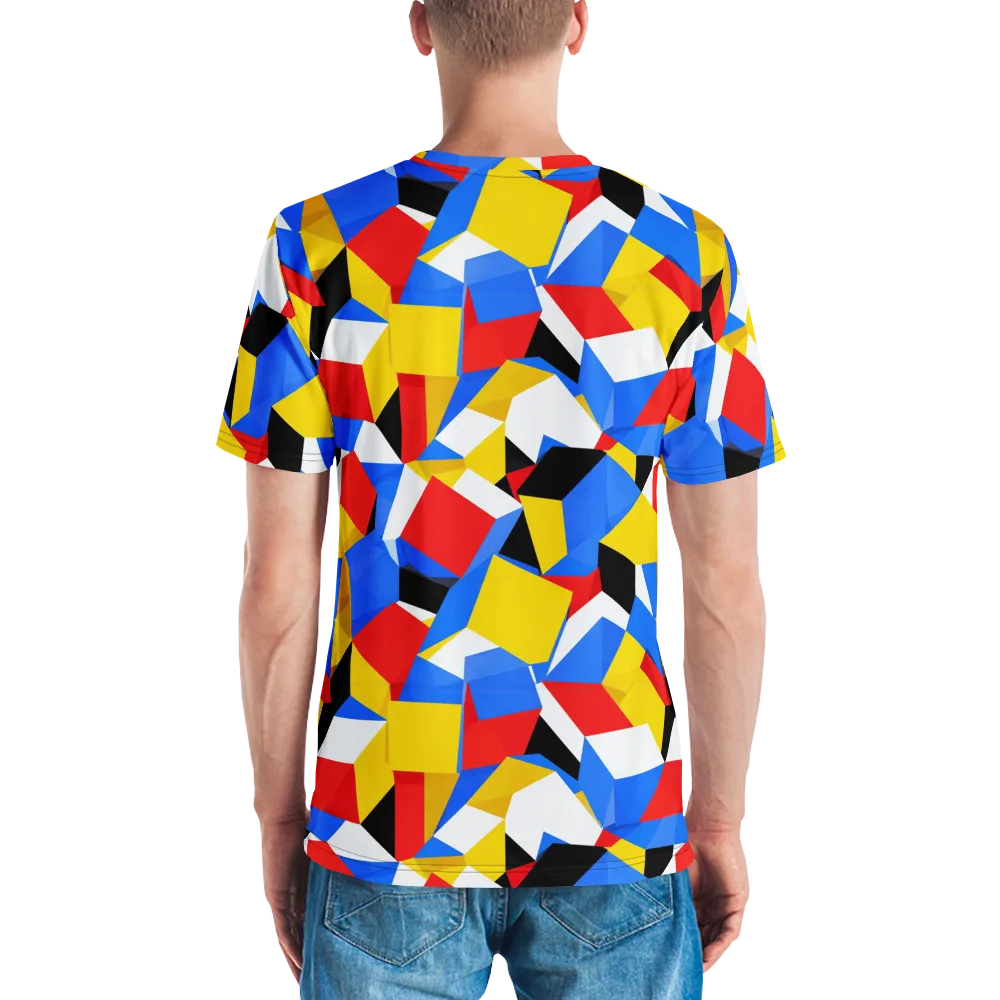 Primary Velocity on Men's Crew Neck T-Shirt — Back