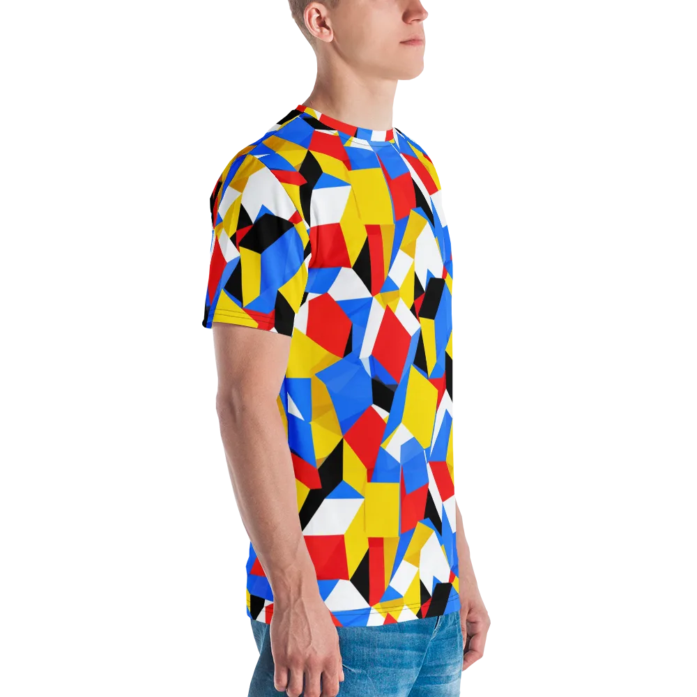 Primary Velocity on Men's Crew Neck T-Shirt — Right
