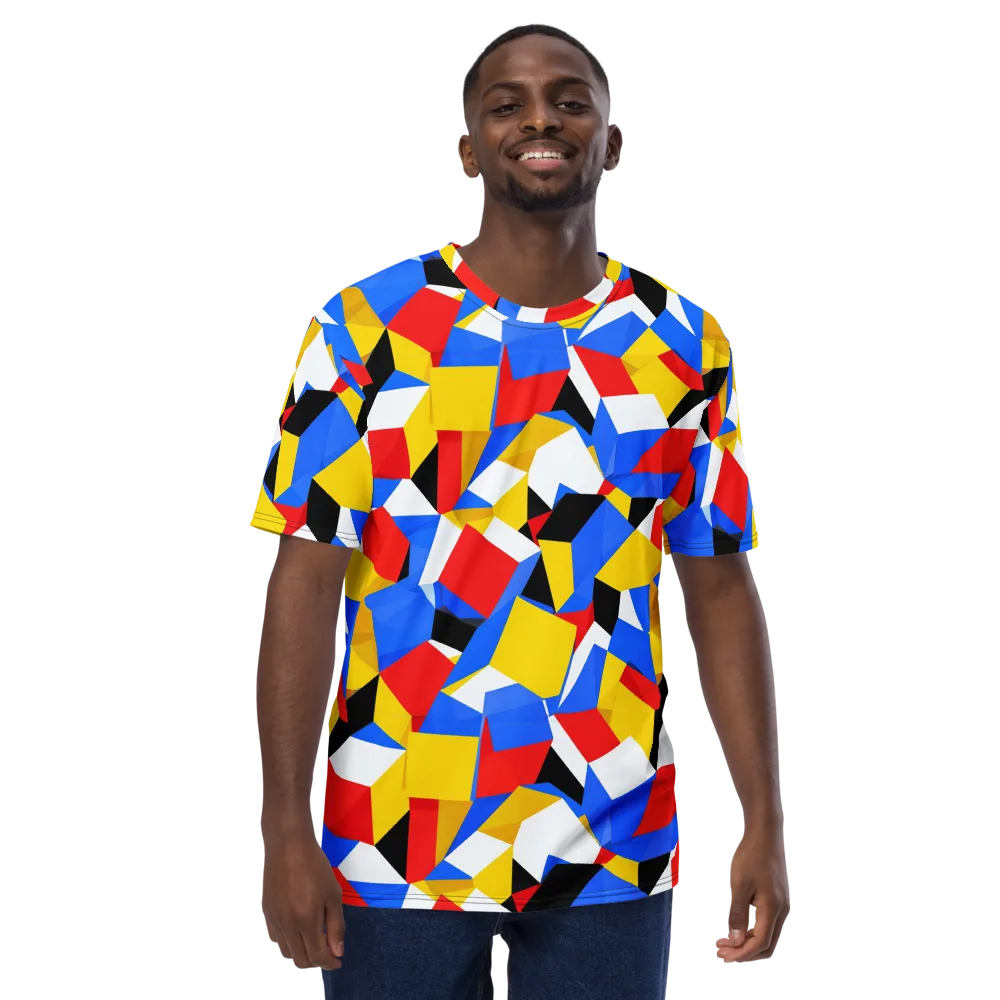 Primary Velocity on Men's Crew Neck T-Shirt — Front
