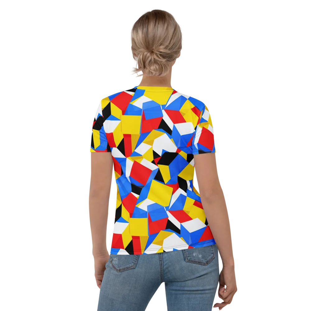 Primary Velocity on Women's Crew Neck T-Shirt — Back