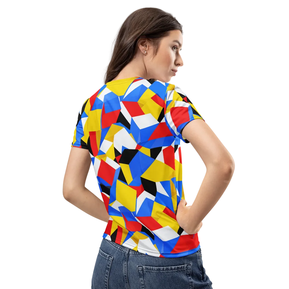 Primary Velocity on Women's Crew Neck T-Shirt — Back