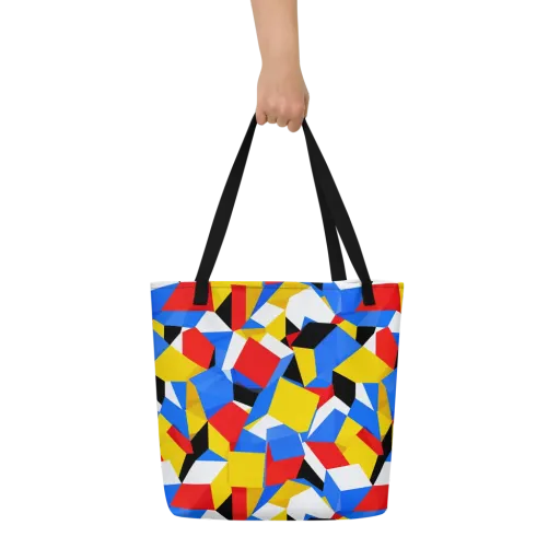 Primary Velocity on a Large Tote Bag W/ Pocket