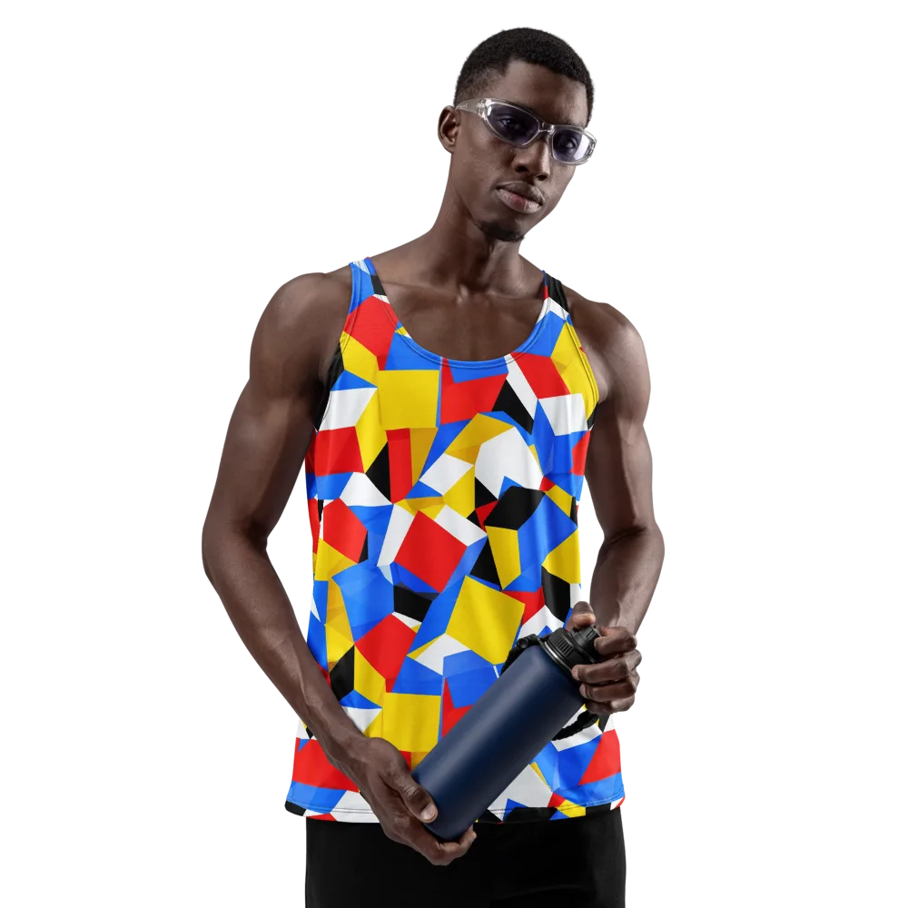 Primary Velocity on Men's Tank Top — Front