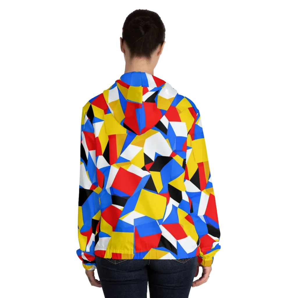 Primary Velocity on Women's Full-Zip Hoodie — Back On Person
