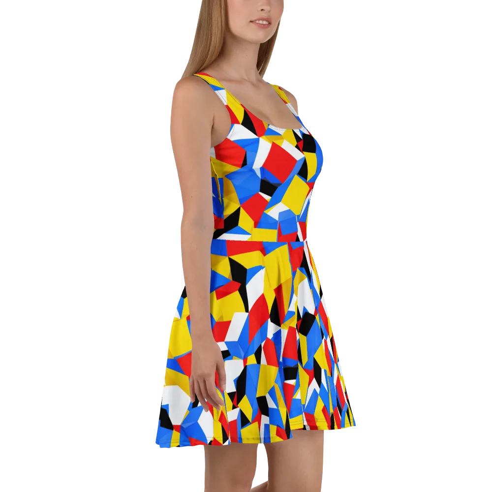 Primary Velocity on Skater Dress — Right