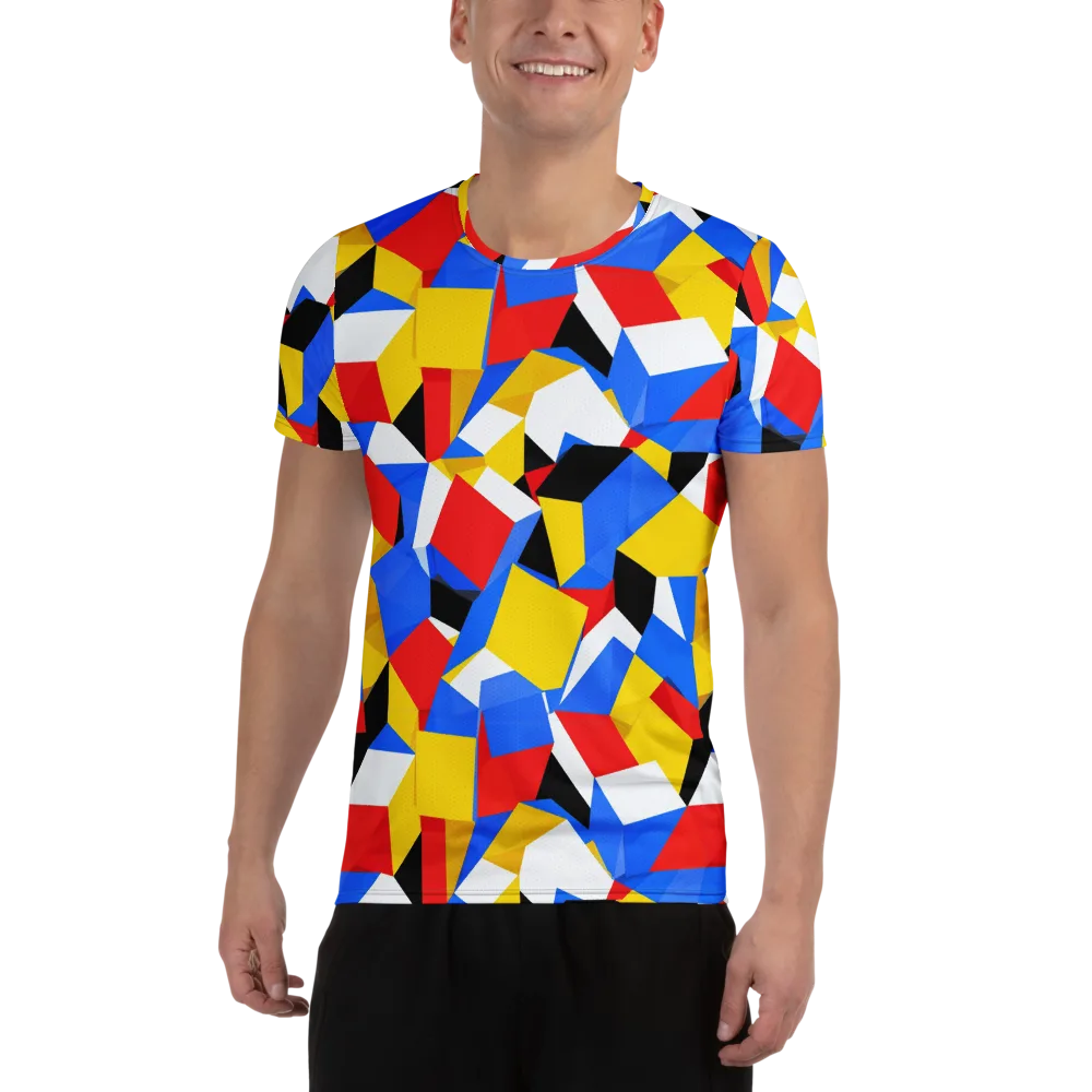 Primary Velocity on Men's Athletic T-Shirt — Front