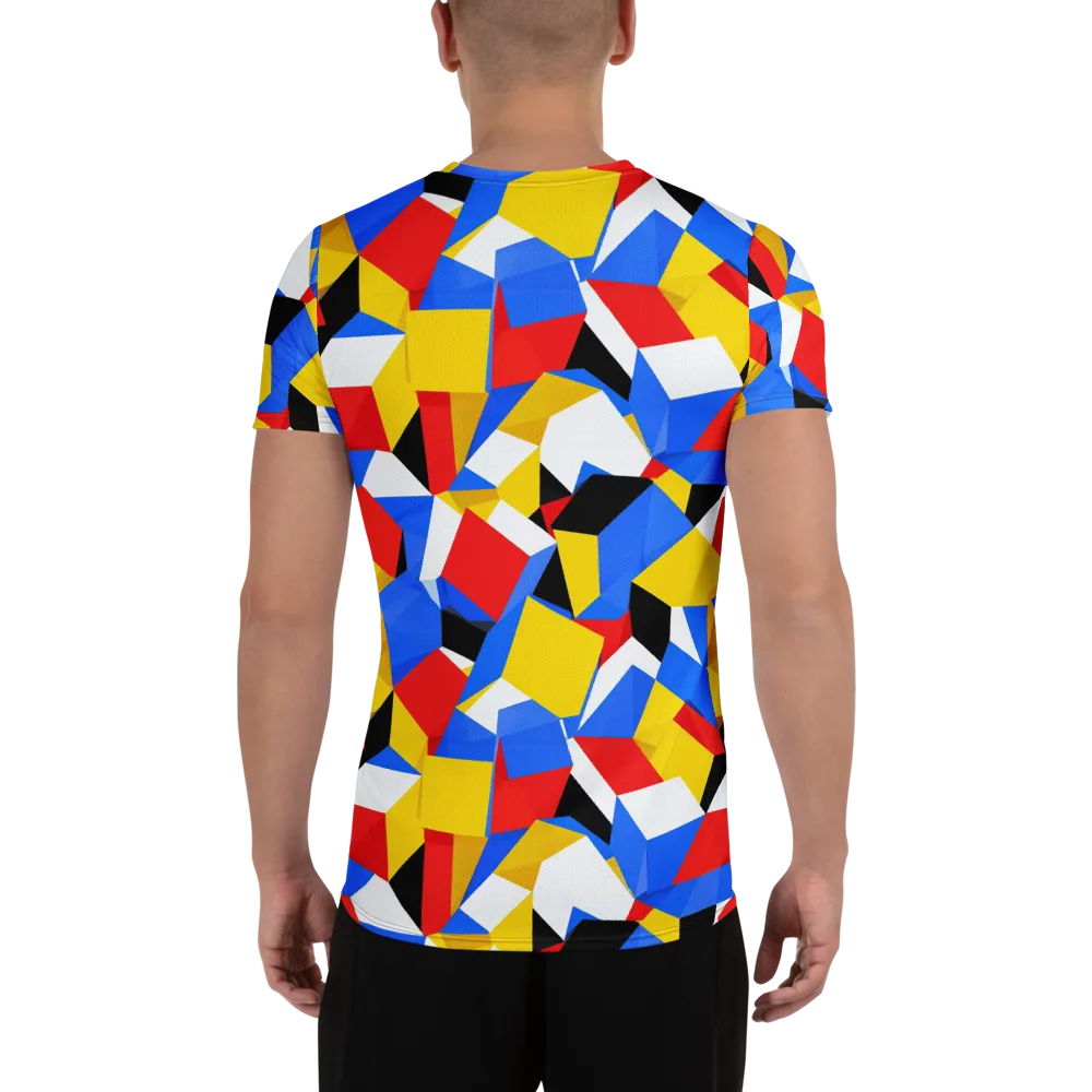 Primary Velocity on Men's Athletic T-Shirt — Back