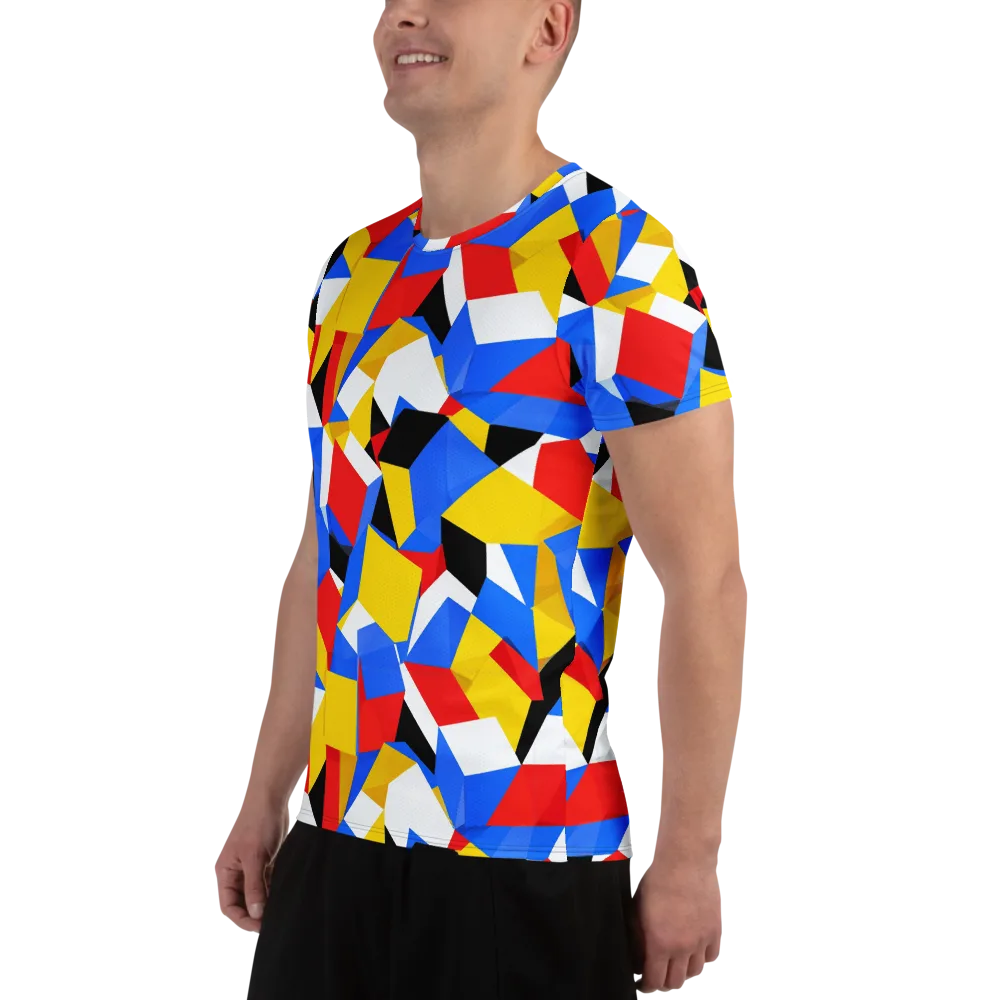 Primary Velocity on Men's Athletic T-Shirt — Left