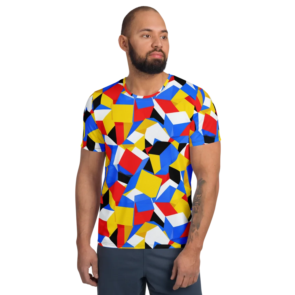 Primary Velocity on Men's Athletic T-Shirt — Front
