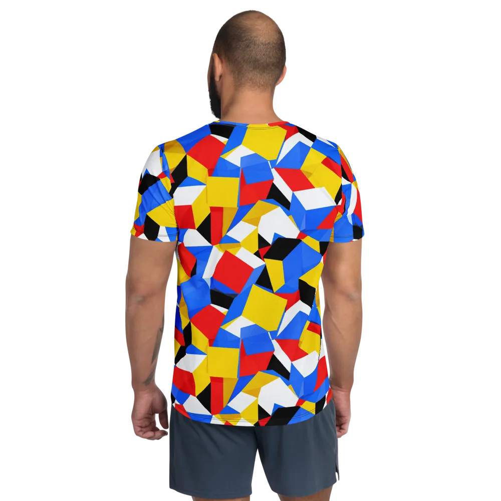 Primary Velocity on Men's Athletic T-Shirt — Back