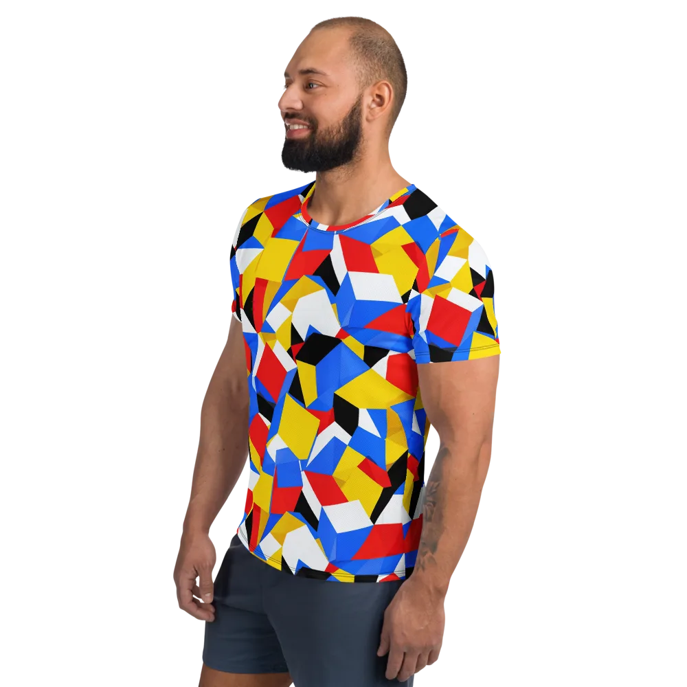 Primary Velocity on Men's Athletic T-Shirt — Left