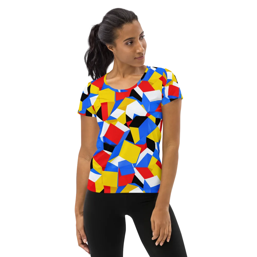 Primary Velocity on Women's Athletic T-Shirt — Front