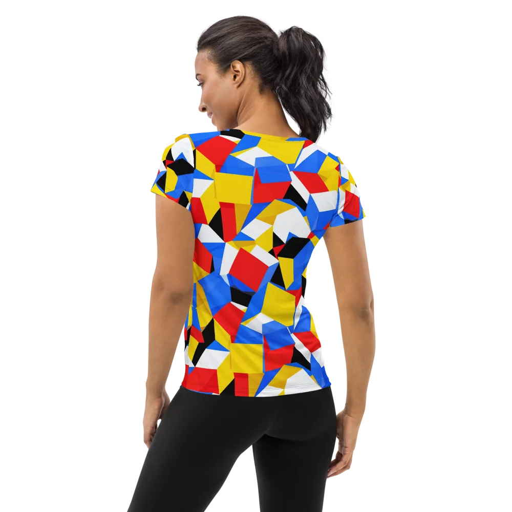 Primary Velocity on Women's Athletic T-Shirt — Back