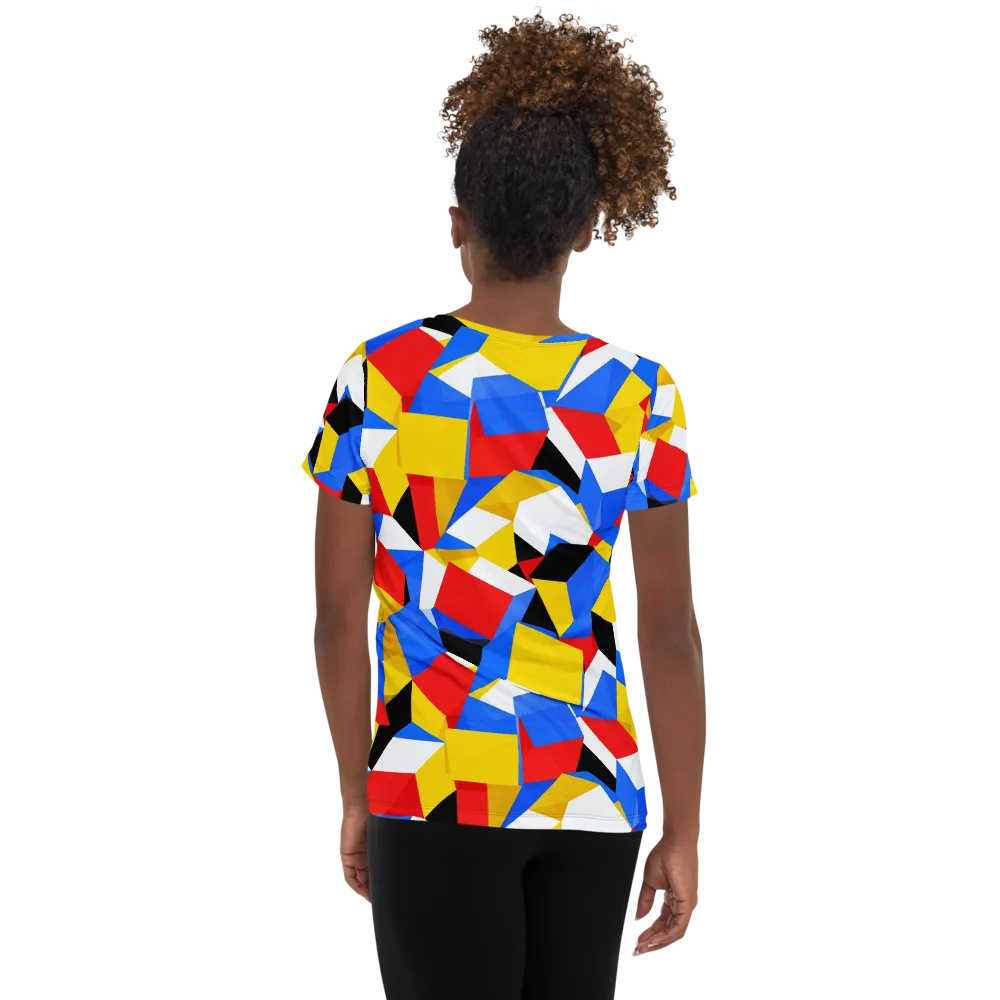 Primary Velocity on Women's Athletic T-Shirt — Back