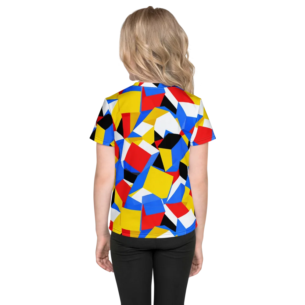 Primary Velocity on Kids Crew Neck T-Shirt — Back