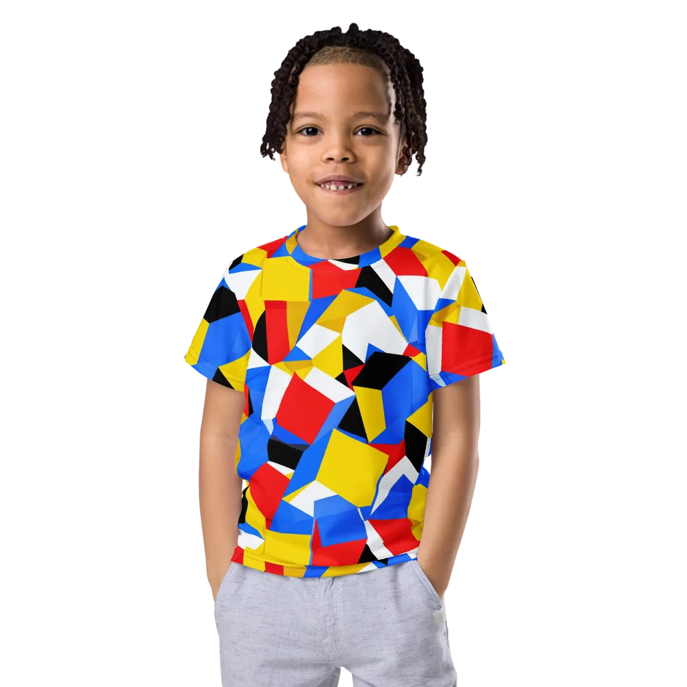 Primary Velocity on Kids Crew Neck T-Shirt — Front