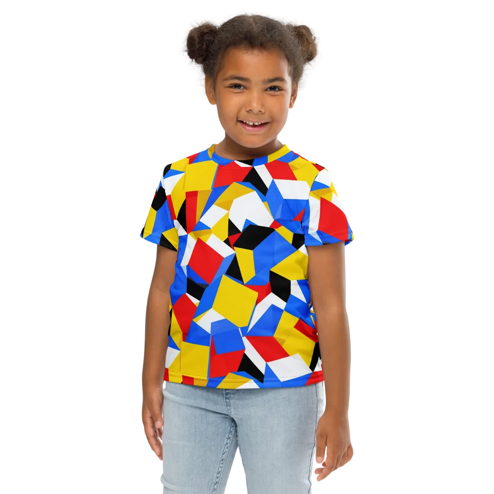 Primary Velocity on Kids Crew Neck T-Shirt — Front