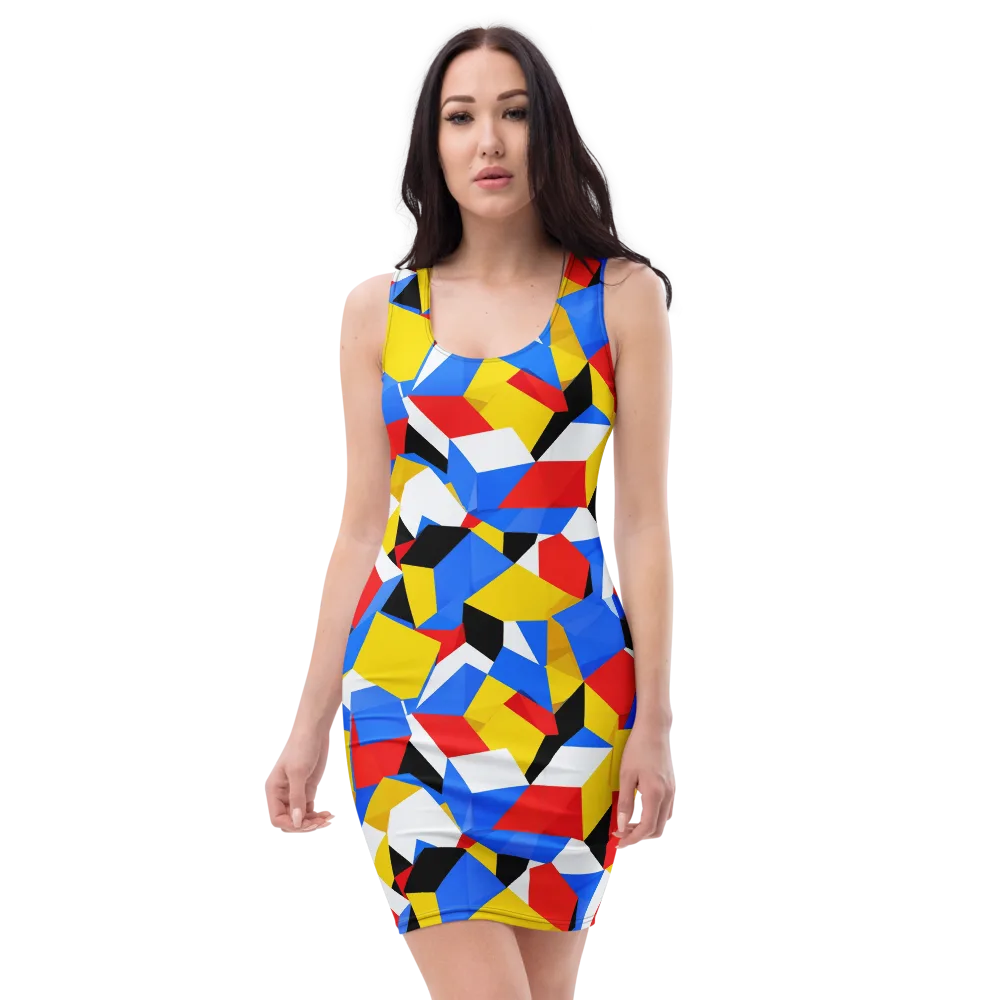 Primary Velocity on Bodycon Dress — Front