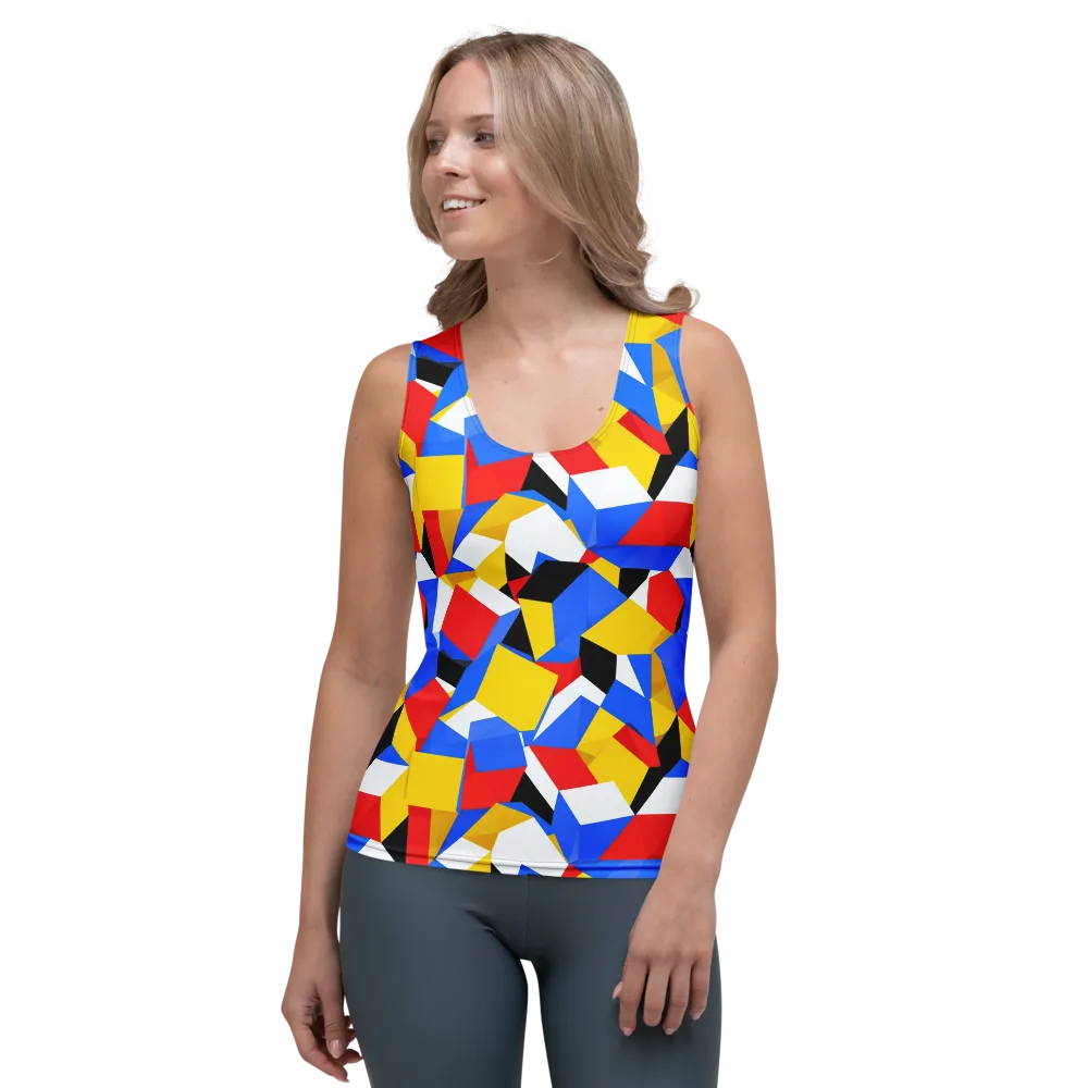 Primary Velocity on Women's Tank Top — Front