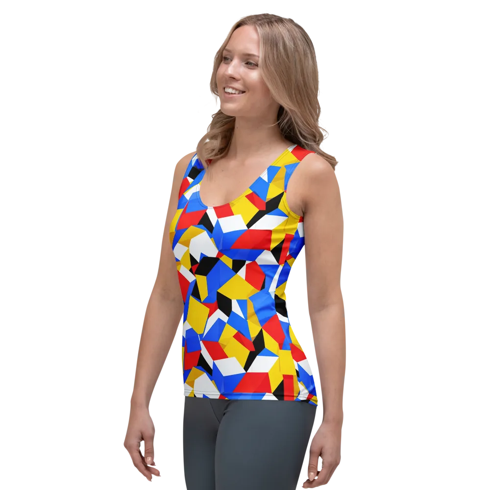 Primary Velocity on Women's Tank Top — Left Front