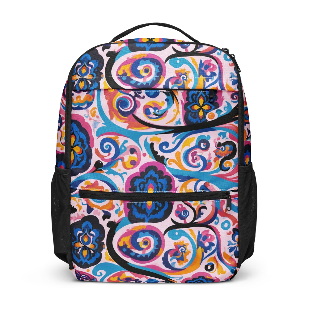Carnival Paisley on Utility Backpack — Front