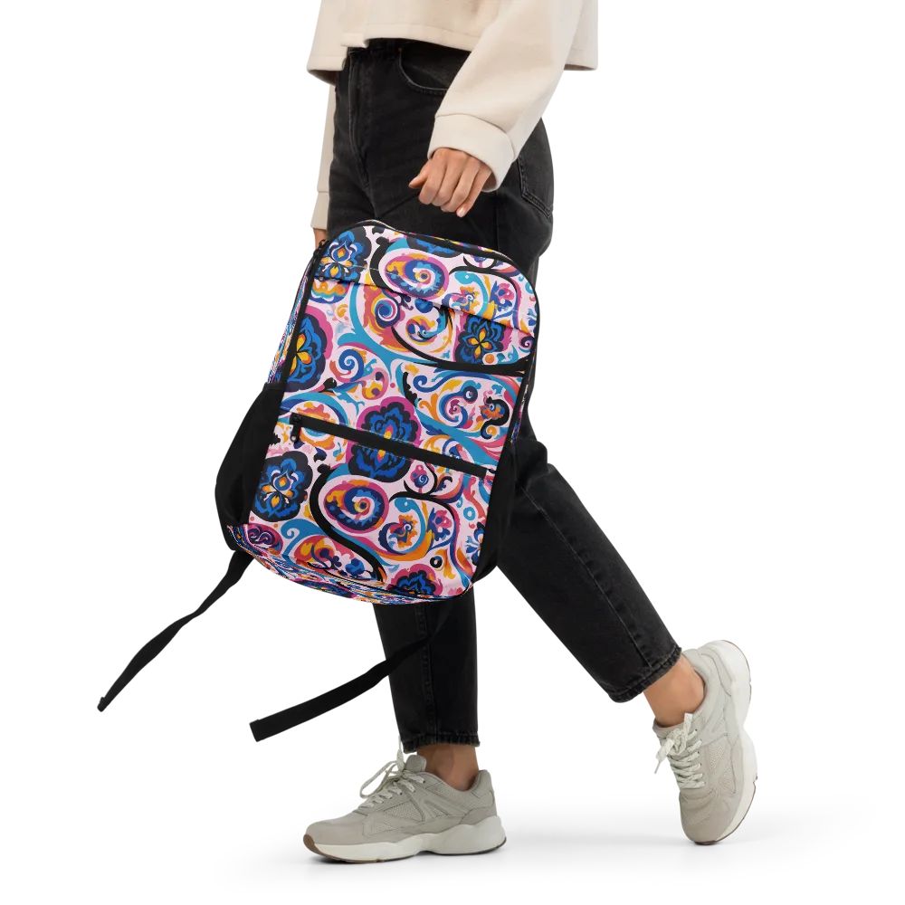Carnival Paisley on Utility Backpack — Front