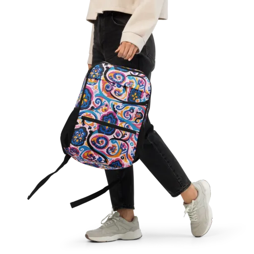 Carnival Paisley on a Utility Backpack