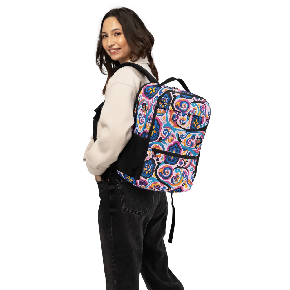 Carnival Paisley on Utility Backpack — Back