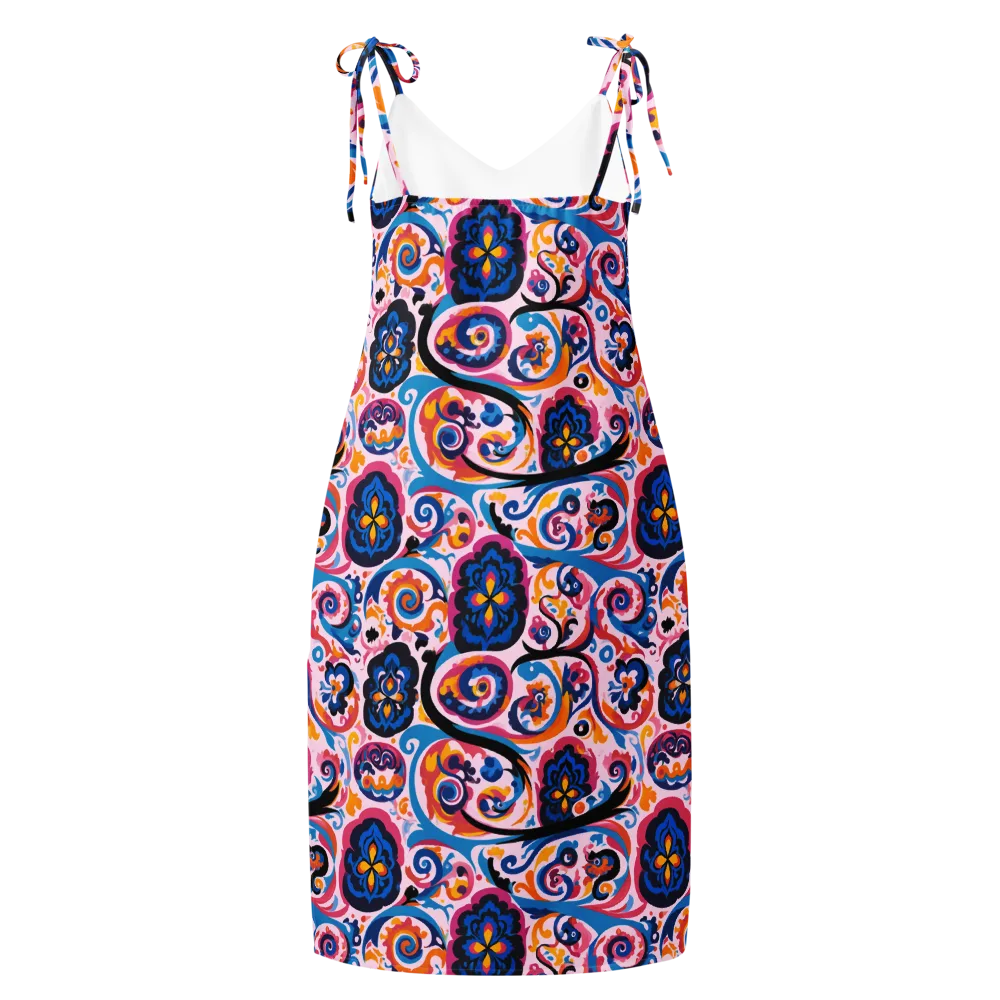 Carnival Paisley on Slip Dress — Back