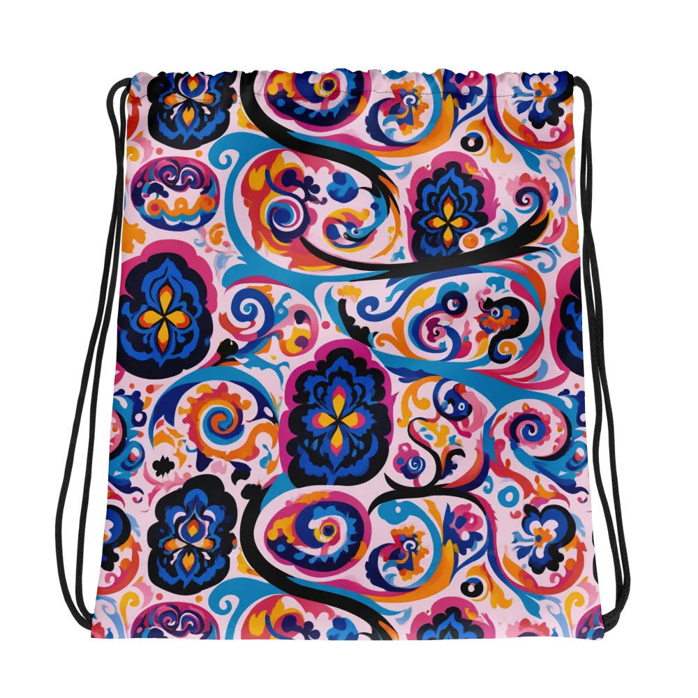 Carnival Paisley on Drawstring Bag — Photo