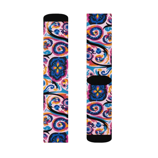 Carnival Paisley on a Socks