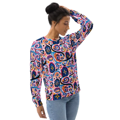 Carnival Paisley on a Sweatshirt