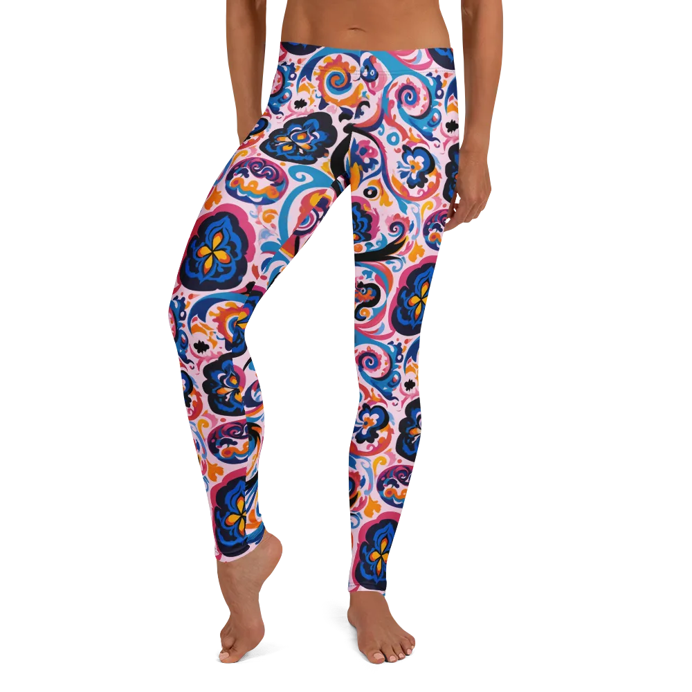 Carnival Paisley on Leggings — Front