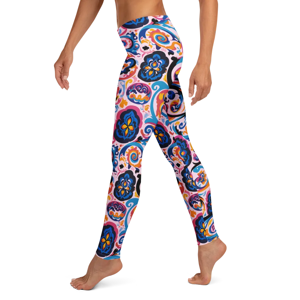 Carnival Paisley on Leggings — Left