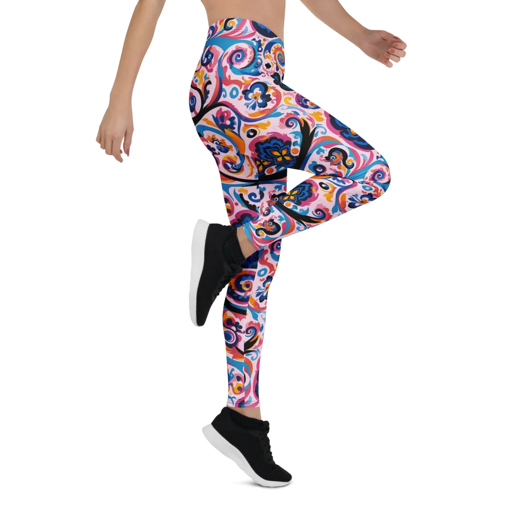 Carnival Paisley on Leggings — Right