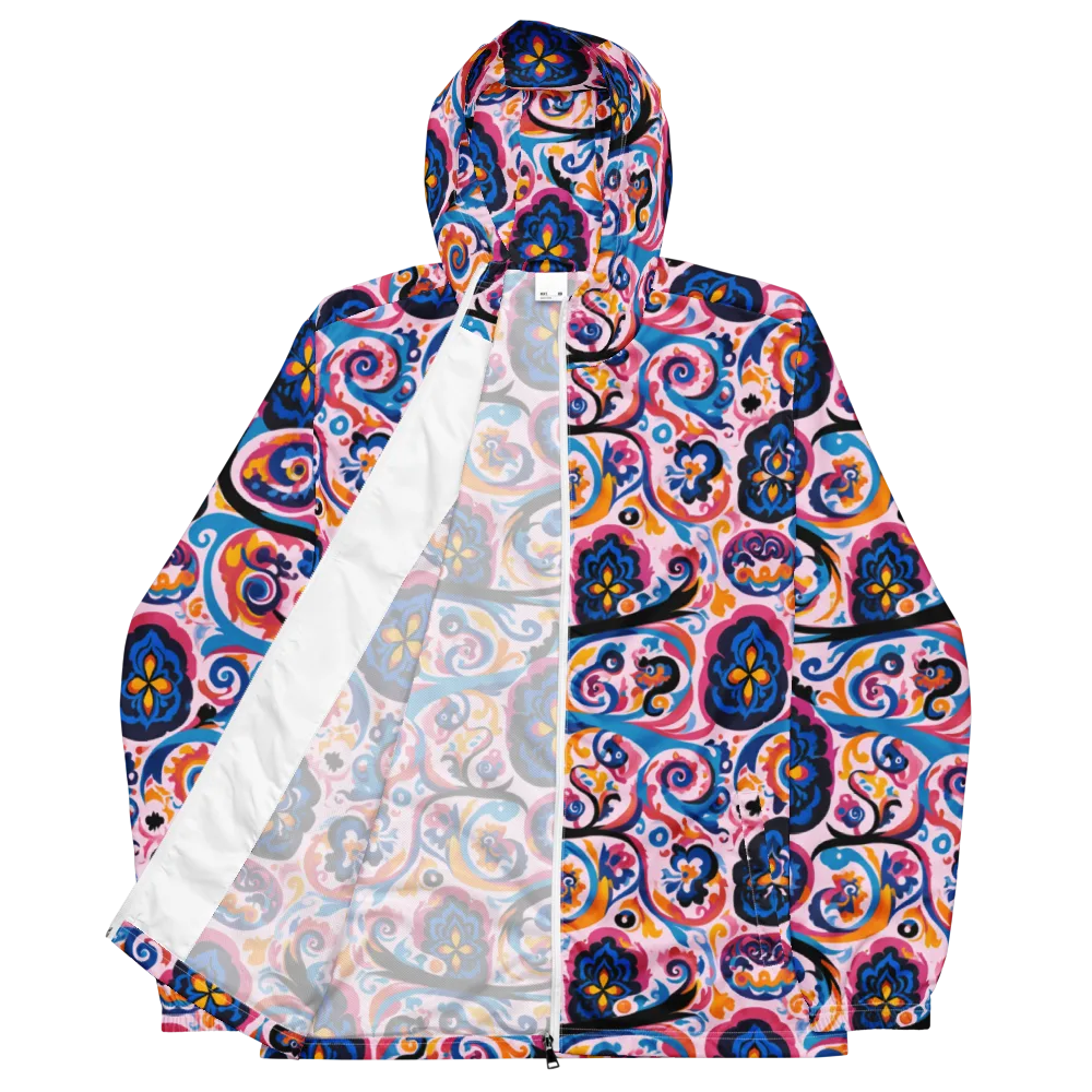 Carnival Paisley on Men's Windbreaker — Front