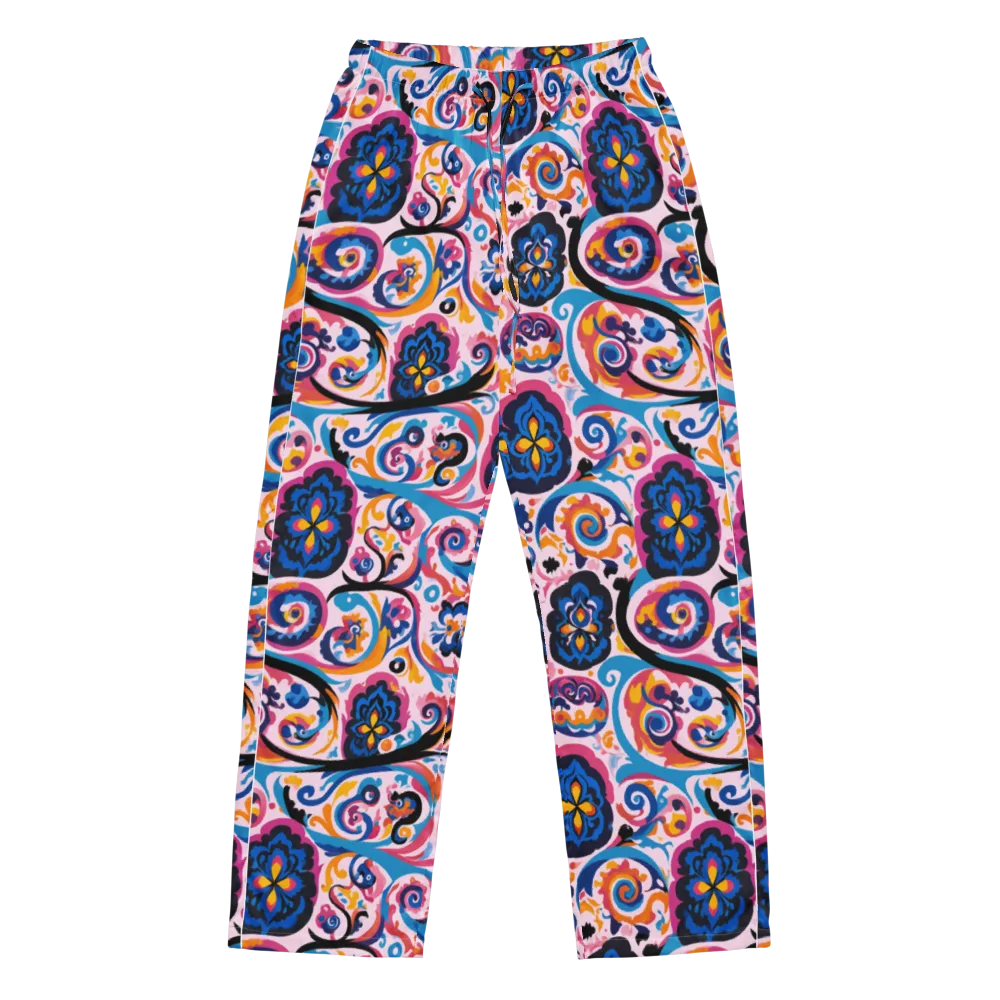 Carnival Paisley on Women's Pajama Pants — Front