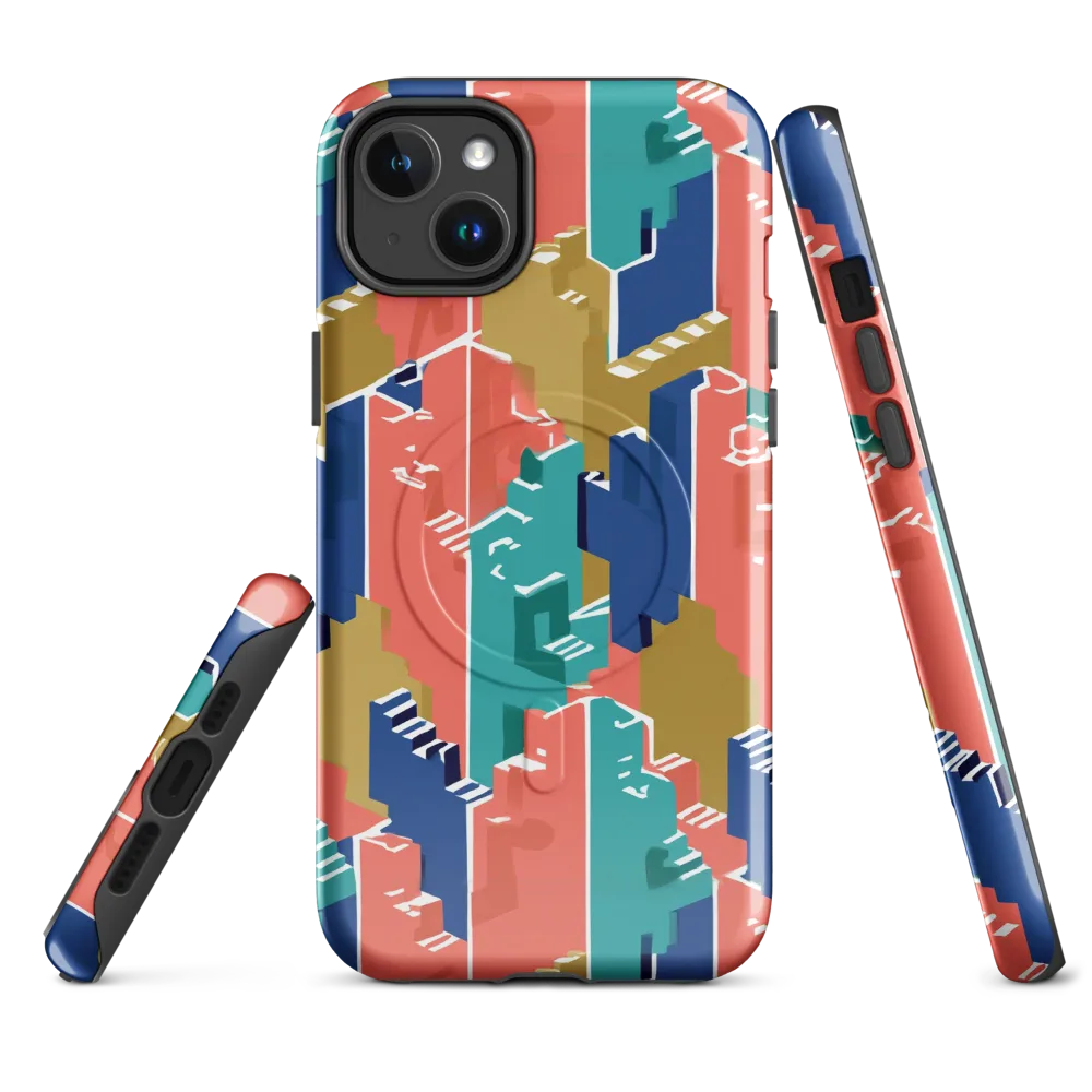 Coral Skyline on MagSafe Tough Case for iPhone® — Front