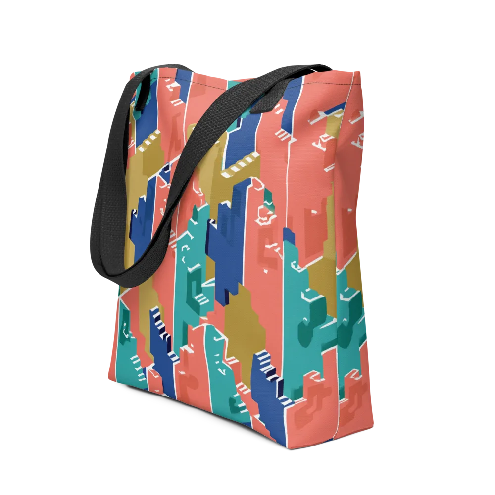 Coral Skyline on Tote Bag — Front