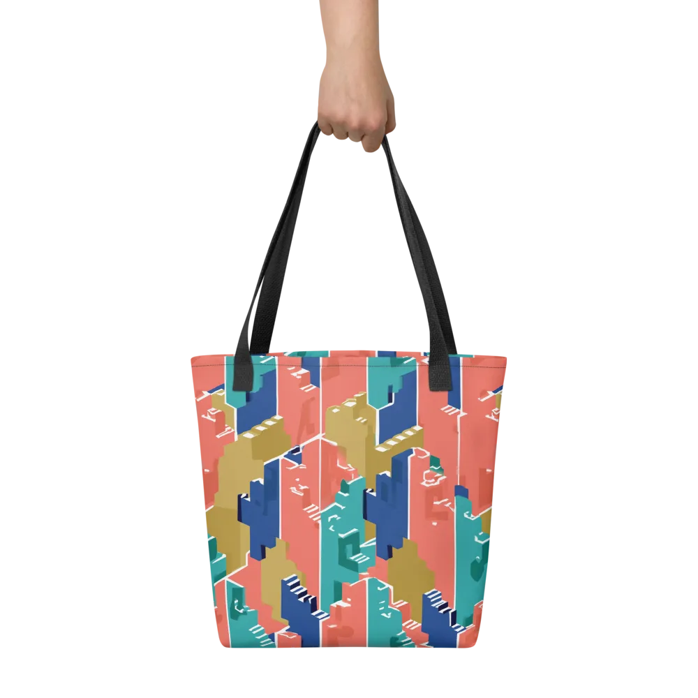 Coral Skyline on Tote Bag — Front