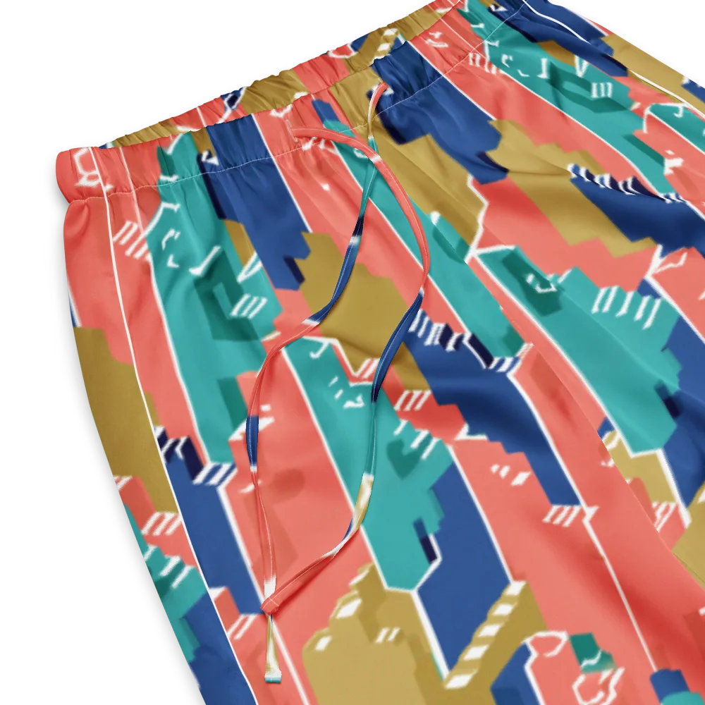 Coral Skyline on Women's Pajama Pants — Product details