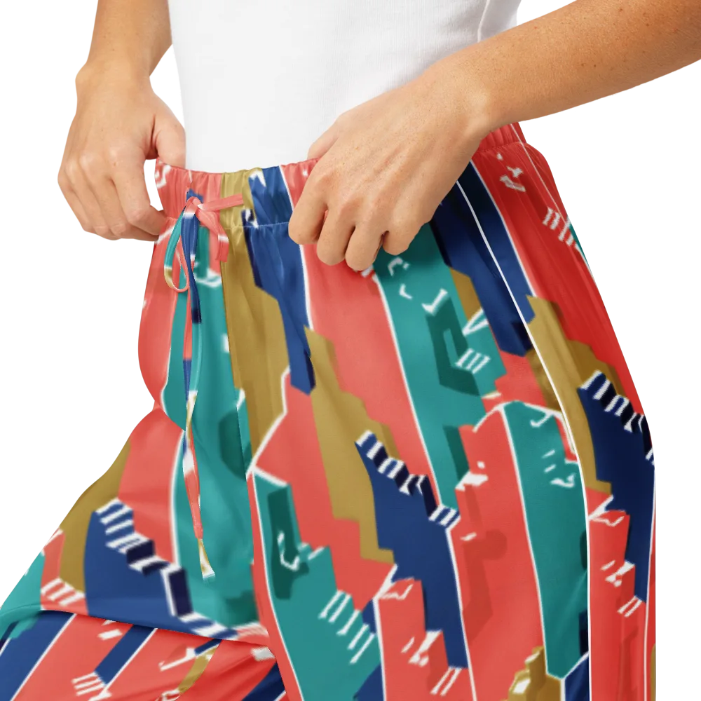 Coral Skyline on Women's Pajama Pants — Product details