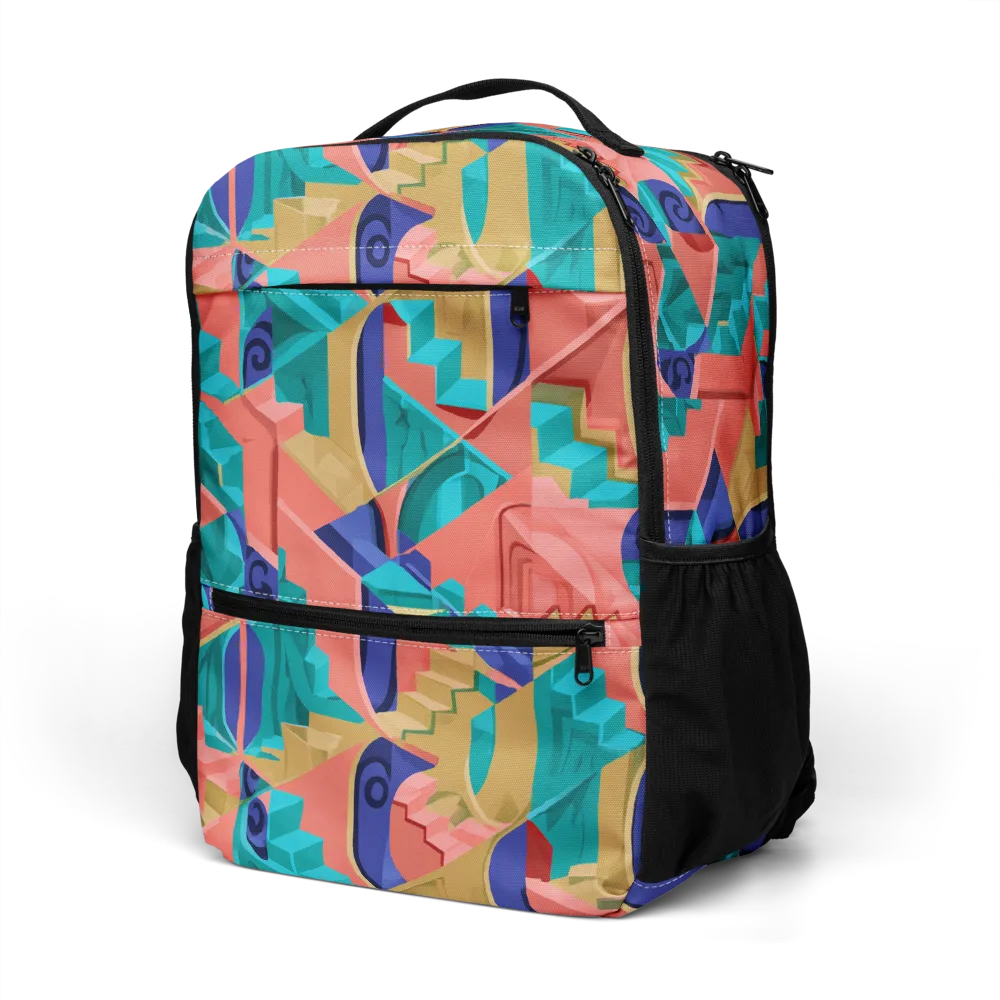 Chromatic Stairwell on Utility Backpack — Left Front