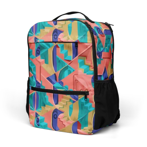 Chromatic Stairwell on a Utility Backpack