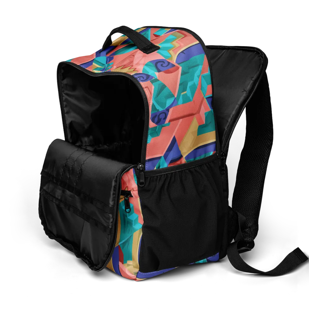 Chromatic Stairwell on Utility Backpack — Product details 2