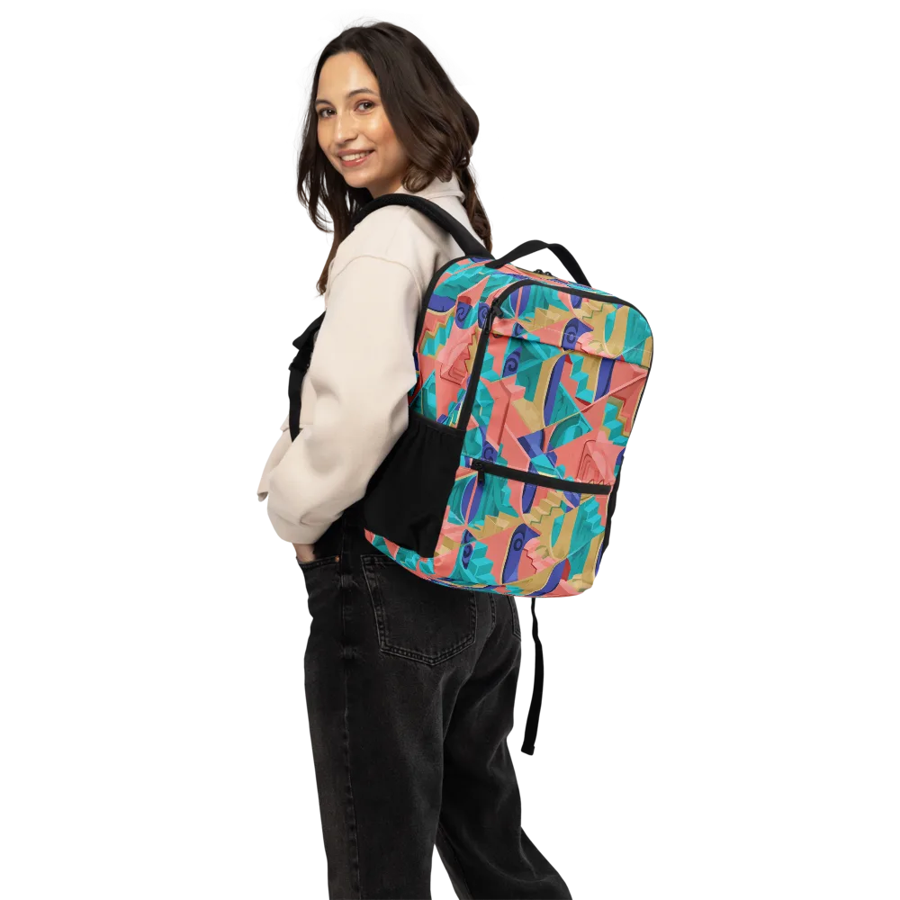 Chromatic Stairwell on Utility Backpack — Back