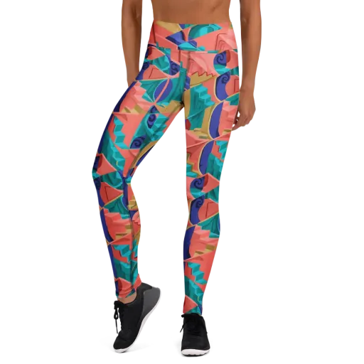 Chromatic Stairwell on a Yoga Leggings