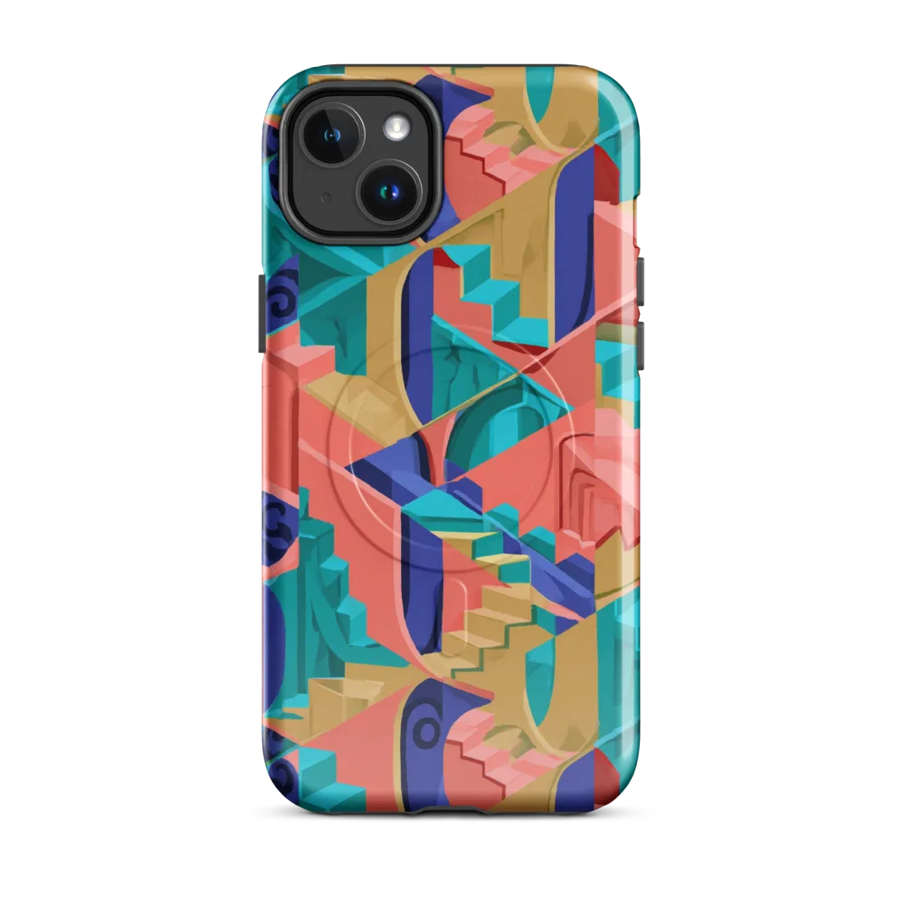 Chromatic Stairwell on MagSafe Tough Case for iPhone® — Front
