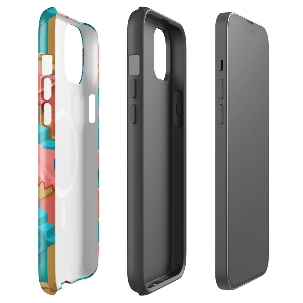 Chromatic Stairwell on MagSafe Tough Case for iPhone® — Front